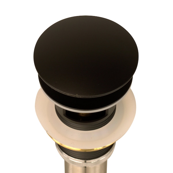 Nantucket Sinks Matte Black Finish Umbrella Drain With Overflow NS-UDMB-OF - main